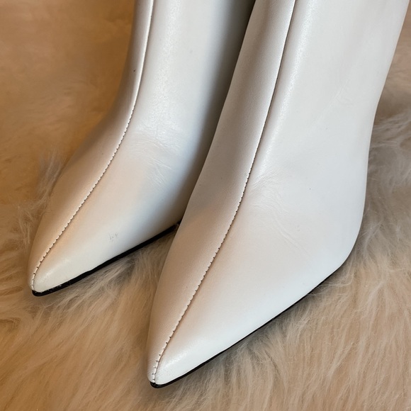Rag & Bone Wes Boot in White Metallic Heel Size 38 - Picture 5 of 10